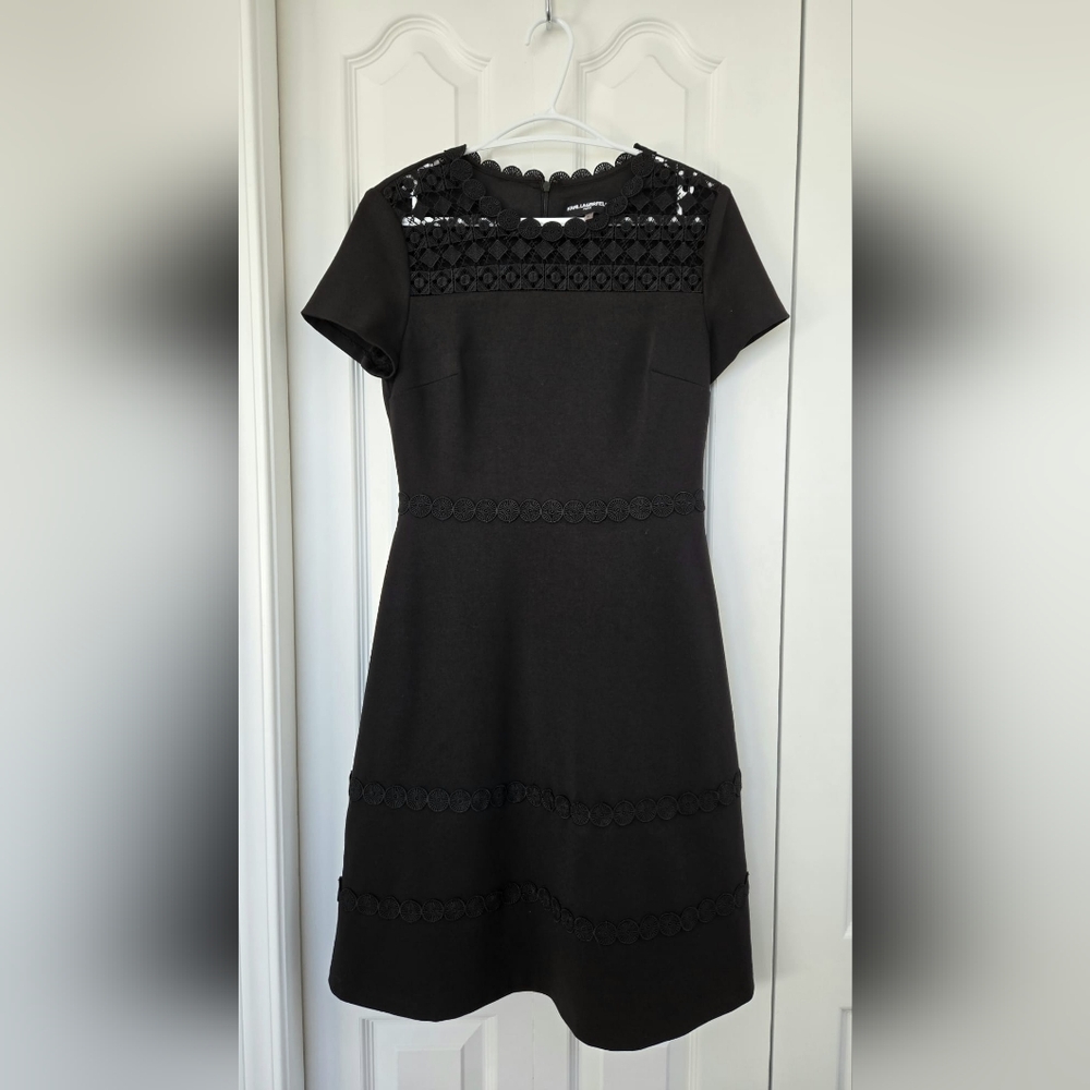 Karl Lagerfeld Elegant Black Dress
